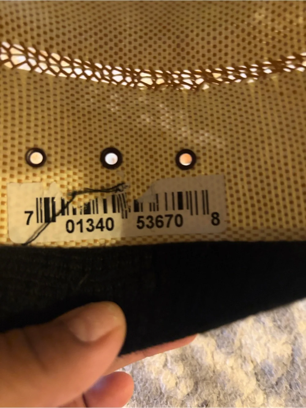Kid's Ariat Beige Cowboy Straw Hat